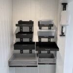 Shelf system. modulsystem for oppbevarings bokser og kroker