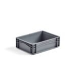 a grey plastic container with handles for Starfex eurobox holder. plastboks, euroboks til holder for eurobokser