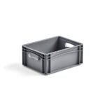a grey plastic container with handles for Starfex eurobox holder. plastboks, euroboks til holder for eurobokser