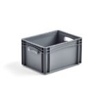 a grey plastic container with handles for Starfex eurobox holder. plastboks, euroboks til holder for eurobokser