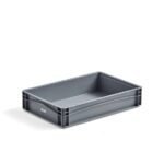 a grey plastic container with handles for Starfex eurobox holder. plastboks, euroboks til holder for eurobokser