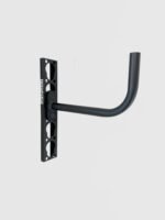 Sort, fast opphengskrok i eloksert aluminium – 25 cm dyp og 13 cm høy. Starflex