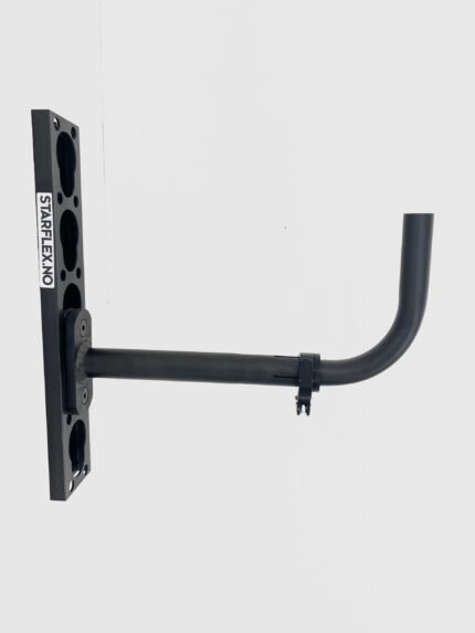 Starflex justerbar krok – strukket til full lengde og festet i veggskinne.