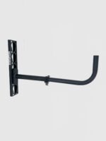 Justerbar opphengskrok i aluminium – tilpasset med hurtigklemme og 13 cm oppstikkende kant.